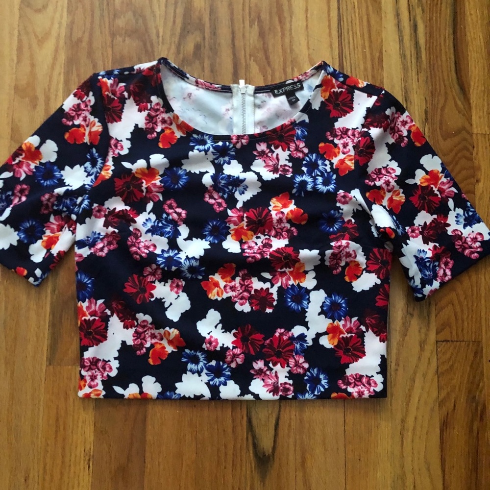 Express flower crop top
